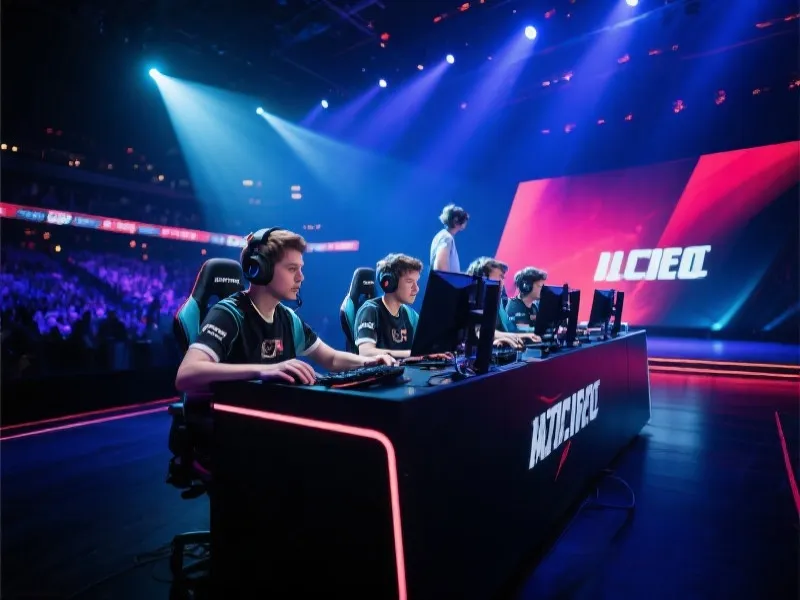 英雄联盟职业战队比赛现场